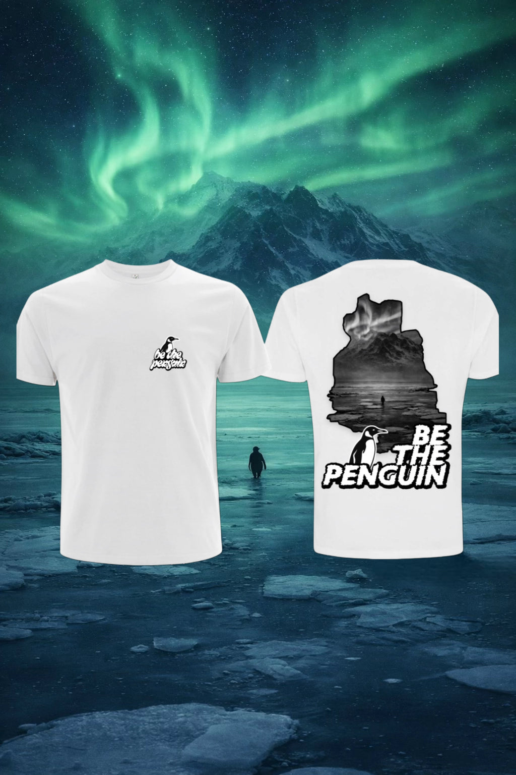 bethepenguin • Shirt White + Backprint